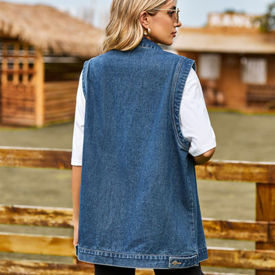 Chaleco Vaquero Clásico para Primavera y Otoño - Image 12