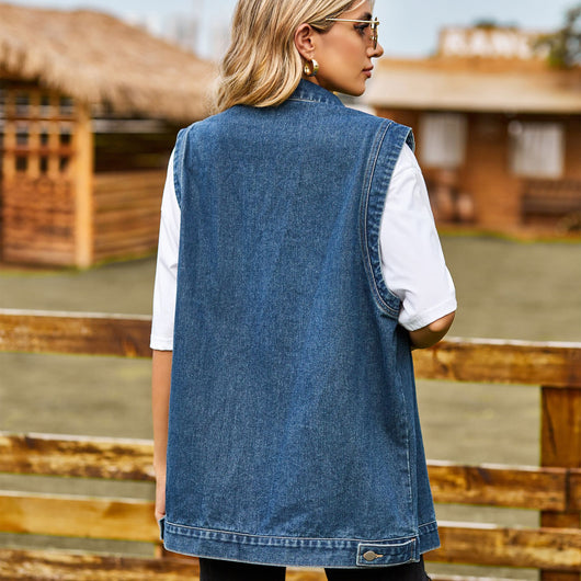 Chaleco Vaquero Clásico para Primavera y Otoño - Image 12