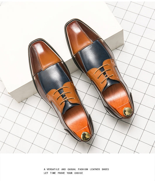 Zapatos de Cuero Talla Grande con Punta Cuadrada - Elegancia Formal y Casual - Image 16