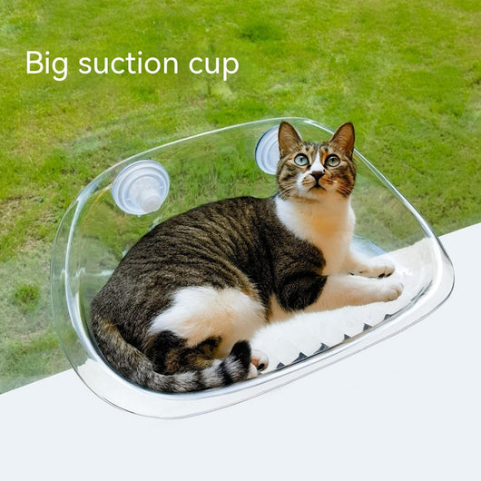 Hamaca para Gatos con Ventosas - Reposo Elevado para Ventanas