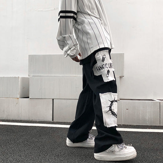 Pantalón Recto Largo Casual Estilo Urbano Moderno Hombre - Image 8