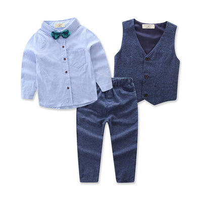 Traje Formal de Tres Piezas para Niño - Camisa Manga Larga y Pantalón - Image 6