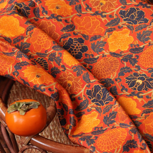 Tela de Pana Estampada de Algodón con Diseño Especial de 26 Costillas