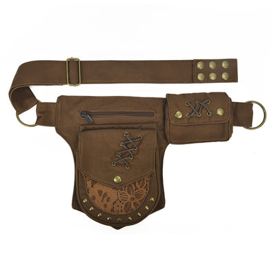 Bolsa Crossbody Retro con Remaches y Compartimentos Múltiples para Hombre y Mujer - Image 3