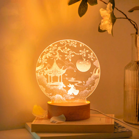 Luz Nocturna Conejo de Jade - Relajación y Sueño Reparador - Image 3