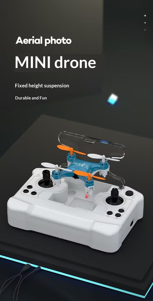 Dron Miniatura Portátil con Control Remoto - Cuadricóptero Estabilizador de Altitud - Image 8