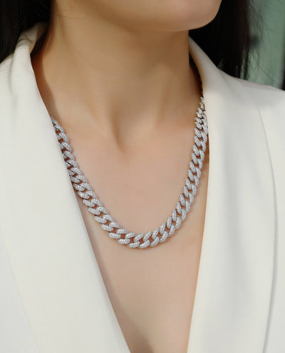 Collar Colgante Isla de Plata - Joyería de Lujo con Moissanita Premium y Plata S925 - Image 7