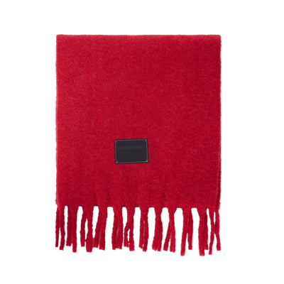 Bufanda de Lana Gruesa con Flecos Lisos para Mujer - Abrigo Cálido para el Cuello - Image 8