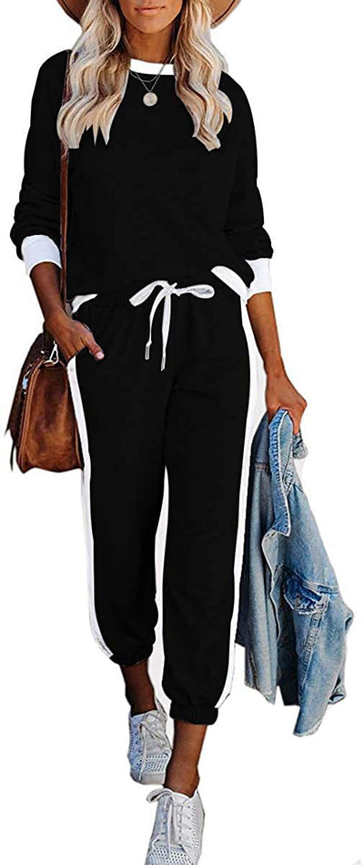 Conjunto Deportivo Casual para Mujer con Combinación de Colores y Mangas Largas - Image 5