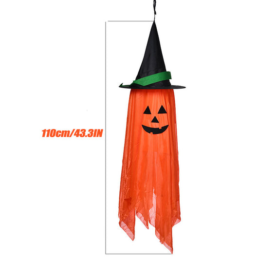 Decoración Halloween: Adornos Calabaza y Fantasmita con Sombrero - Image 3