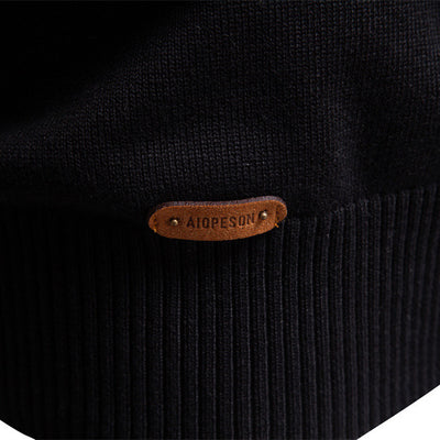 Suéter Casual con Cuello Tipo Polo y Cierre de Cremallera - Image 4