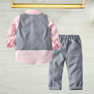 Conjunto Formal para Niño: Camisa, Chaleco, Pantalón y Pajarita - Image 5
