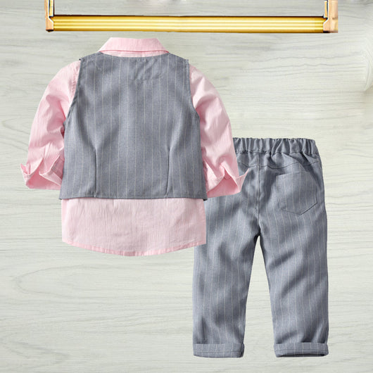 Conjunto Formal para Niño: Camisa, Chaleco, Pantalón y Pajarita - Image 5