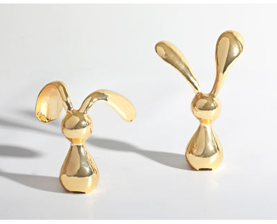 Adorno Decorativo Conejo Dorado de Lujo Moderno - Image 10