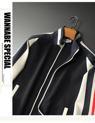 Cardigan Tipo Chamarra con Cuello de Pie para Hombre Talla Grande - Image 9