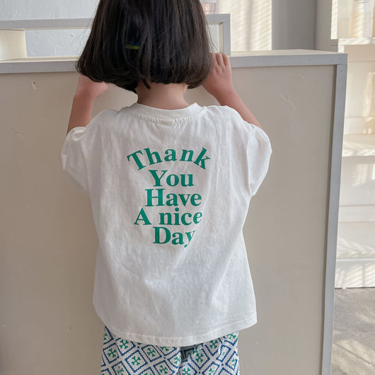 Camiseta Infantil Cuello Redondo con Estampado de Letras - Image 6