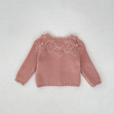 Cardigan de Lana Tejida con Encaje para Bebé - Image 16