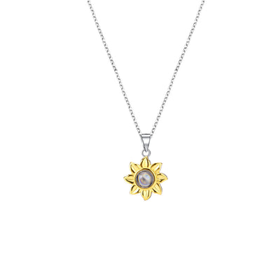 Collar Proyector de Girasol en Plata S925 para Mujer - Image 11
