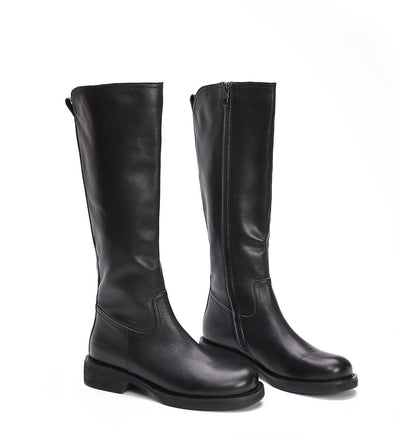 Botas Largas de Cuero Genuino Estilo Británico Retro - Image 16