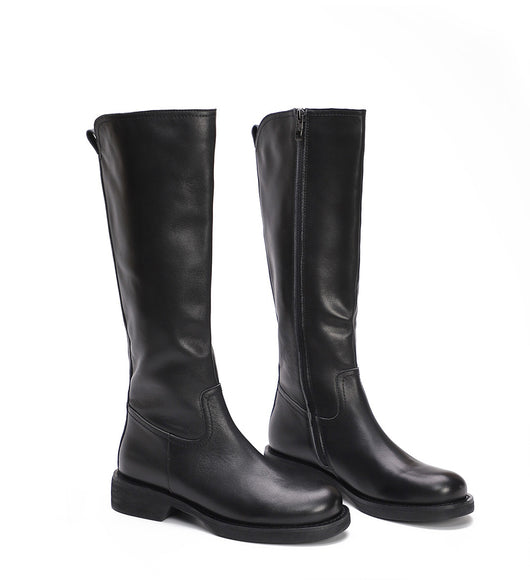 Botas Largas de Cuero Genuino Estilo Británico Retro - Image 16