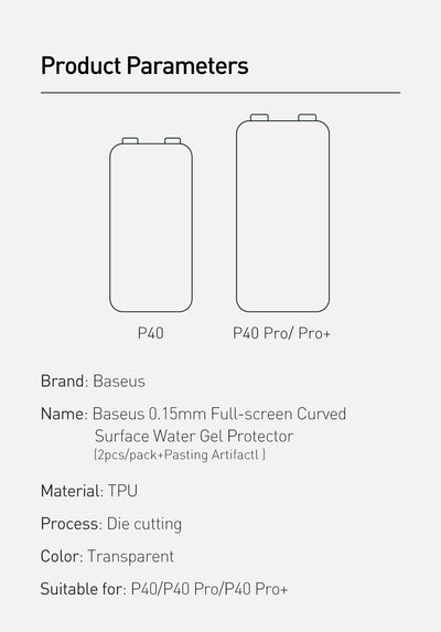 Protector de Pantalla Curvo Hidráulico para P40 Pro - Image 15