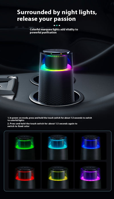 Purificador de Aire Portátil con Luz LED - Para Hogar, Oficina y Espacios Cerrados - Image 8