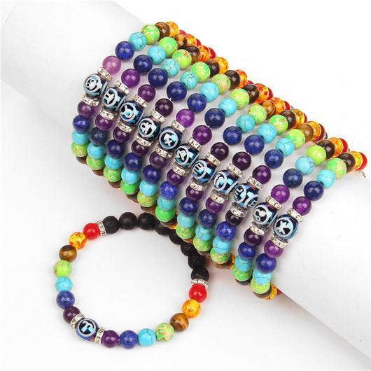 Pulsera de Pareja Constelaciones con los Siete Chakras para Meditación - Image 17
