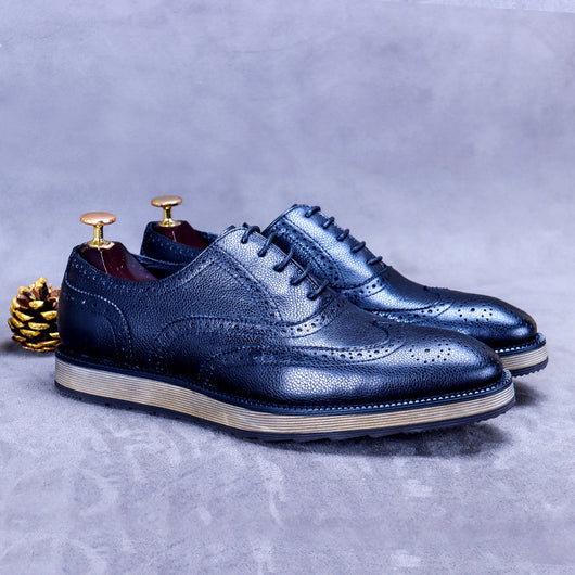 Zapatos Brogue Ejecutivos Hombre Estilo Británico Retro Grabado - Image 2