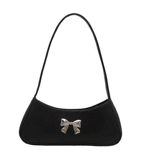Bolsa de Hombro Minimalista Texturizada con Detalle de Moño Elegante - Image 6