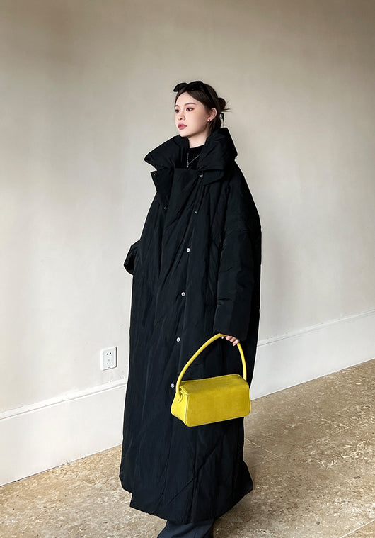 Abrigo Largo Invierno Talla Grande Estilo Coreano para Mujer - Image 21