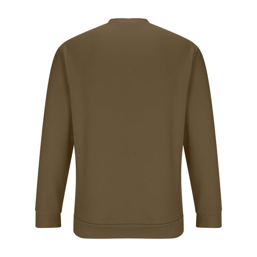 Camiseta Henley Suelta de Algodón Texturizado Manga Larga - Image 37