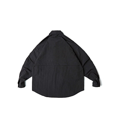 Camisa Impermeable de Bolsillos Amplios - Colores Sólidos Primavera - Image 5