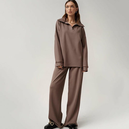 Traje Casual Francés con Cintura Alta y Pantalón - Elegancia Sofisticada