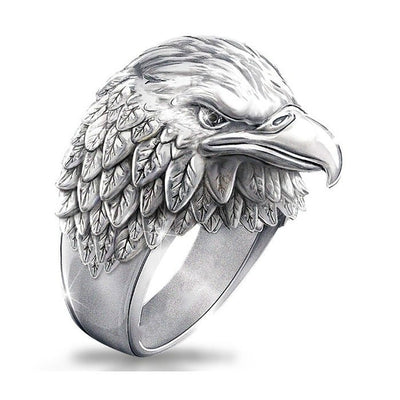 Anillo de Águila Vikingo 3D con Efecto Estereoscópico en Aleación - Image 9