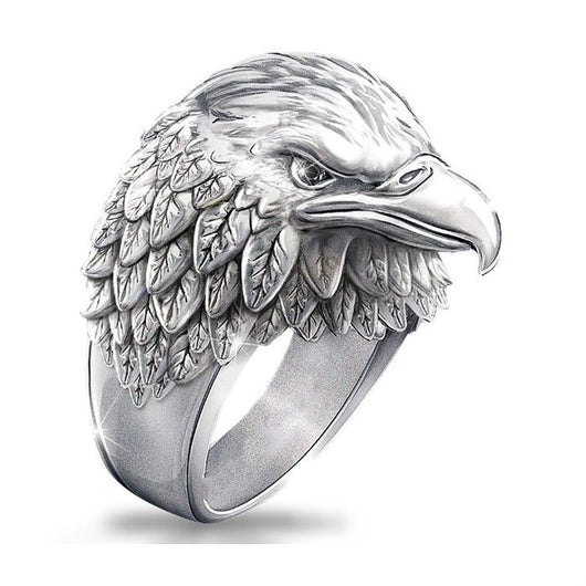 Anillo de Águila Vikingo 3D con Efecto Estereoscópico en Aleación - Image 9