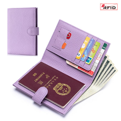 Bolsa Pasaporte Ultradelgada de Cuero con Protección RFID - Image 18