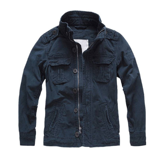 Chaqueta Militar Denim para Hombre - Abrigo de Trabajo Outdoor y Montaña - Image 5