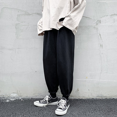 Pantalones Elegantes Very Fairy para Hombre - Corte Recto Holgado Pierna Ancha