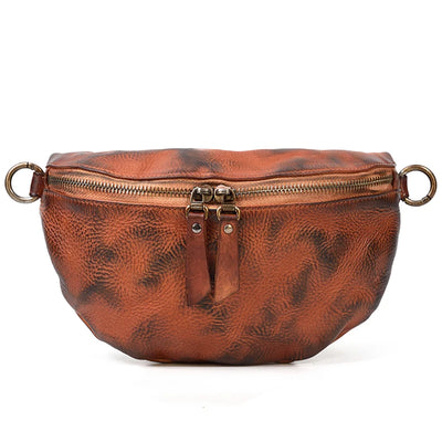 Bolsa de Cuero Pintada a Mano - Estilo Retro para Mujer - Image 5