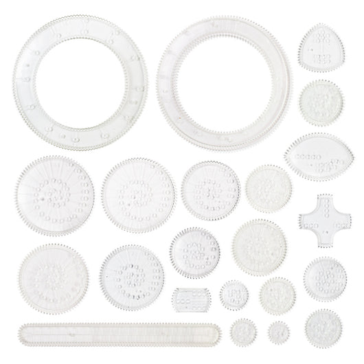 Kit de Reglas Curvas y Kaleidoscopio Mágico - Set 22 Piezas para Dibujo Profesional - Image 6