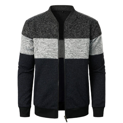 Suéter de Punto Grueso con Bloques de Color para Hombre - Image 13