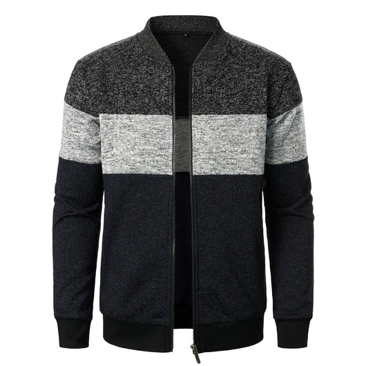 Suéter de Punto Grueso con Bloques de Color para Hombre - Image 13