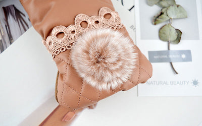 Guantes de Cuero Cálidos con Pantalla Táctil y Protección Antiviento - Image 15