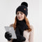 Set Completo de Abrigo: Gorro, Bufanda y Guantes de Lana para Mujer