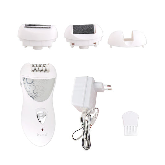Depiladora Eléctrica Multifuncional Kemei KM-505 3 en 1 para Mujer