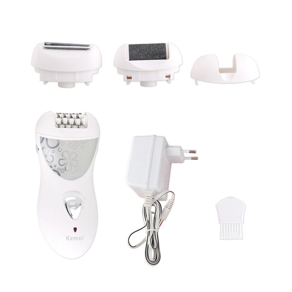 Depiladora Eléctrica Multifuncional Kemei KM-505 3 en 1 para Mujer