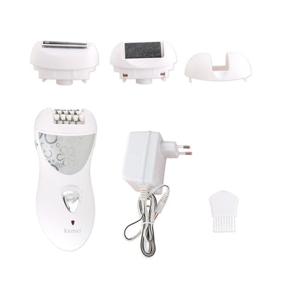 Depiladora Eléctrica Multifuncional Kemei KM-505 3 en 1 para Mujer