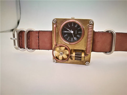 Reloj Estilo Gótico Turbo con Caja de Cobre - Image 2
