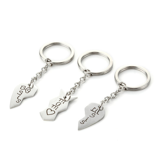 Llavero Personalizado de Acero Inoxidable con Letras