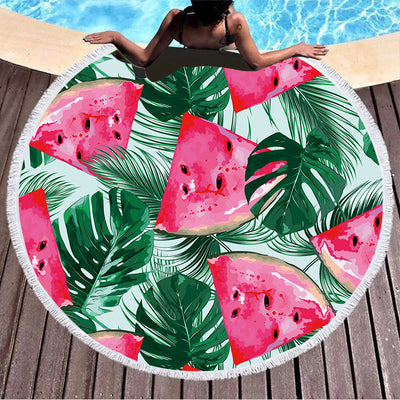 Toalla de Playa Redonda Estampada para Verano - Image 15